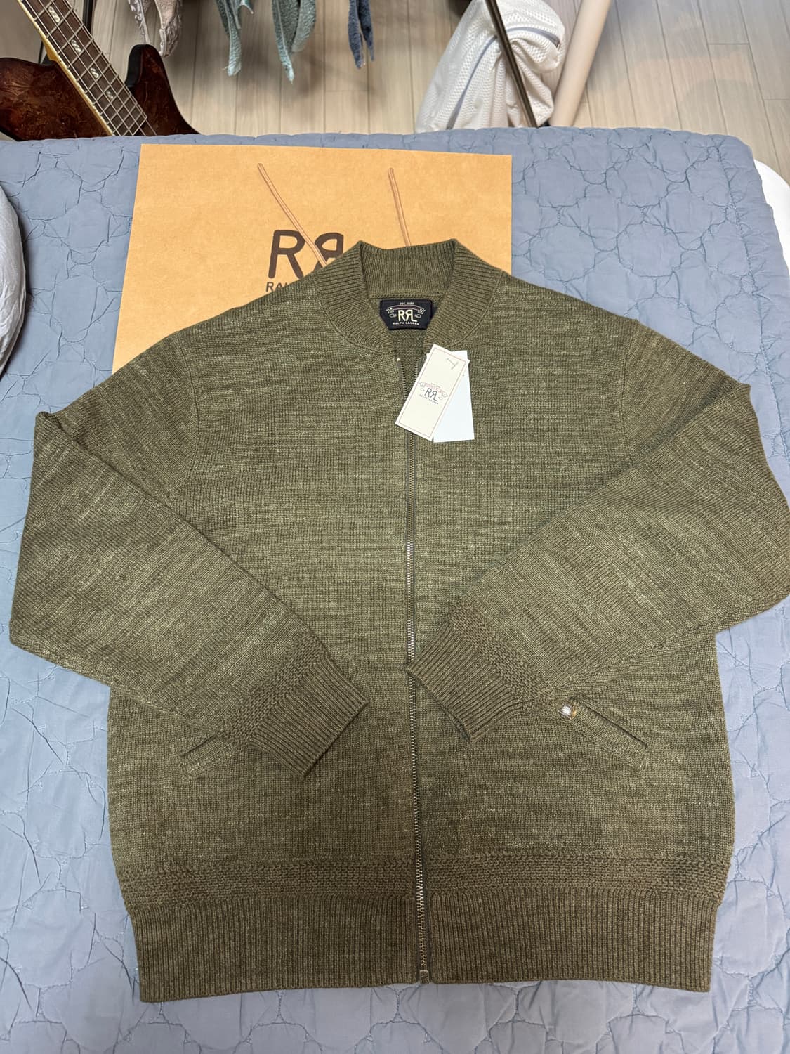 더블알엘 울 코튼 니트 스웨터 M 상품이미지1