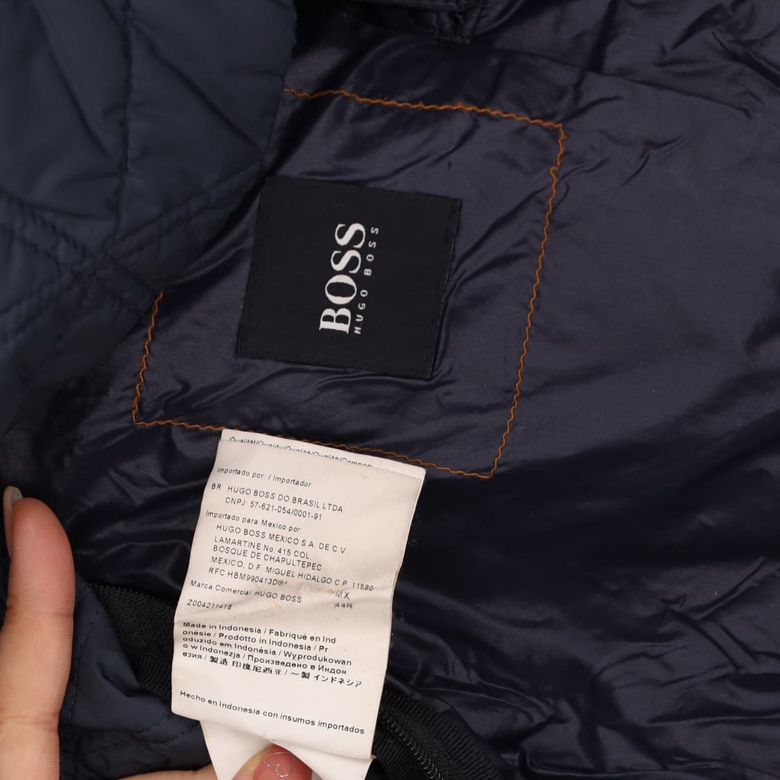 [실측확인] 보스 다이아몬드 퀄팅 자켓 1215J2 상품이미지8