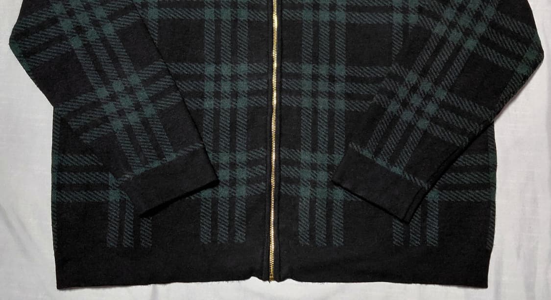 Anne Klein 앤클라인 체크 니트 집업 자켓 (L사이즈) 상품이미지4