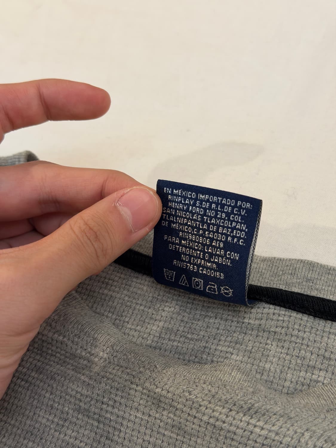 폴로 랄프로렌 와플 써멀 롱슬리브 긴팔티 회색 상품이미지4