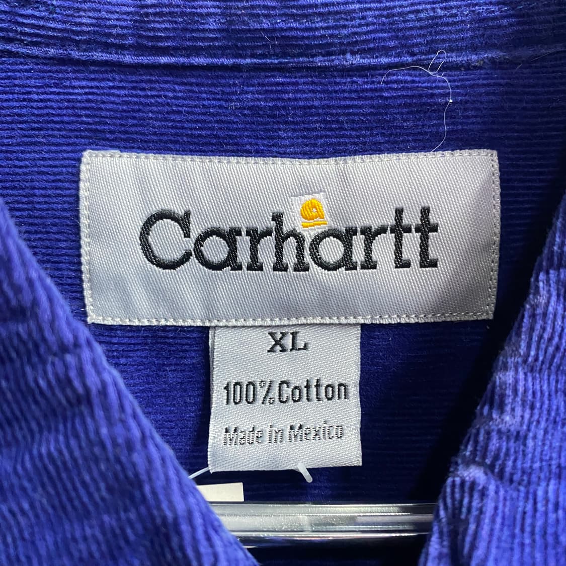 칼하트 포켓로고 코듀로이 네이비 코튼 셔츠 B3464 상품이미지4