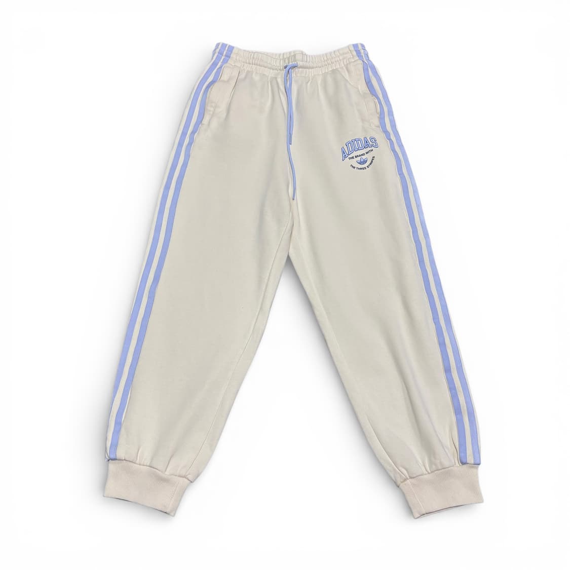 우먼XS 아디다스 아이보리 삼선 트랙 스웻 조거팬츠 상품이미지1