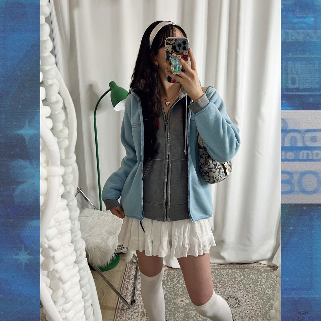 아베크롬비 그레이 데미지 포인트 후드 집업 상품이미지9