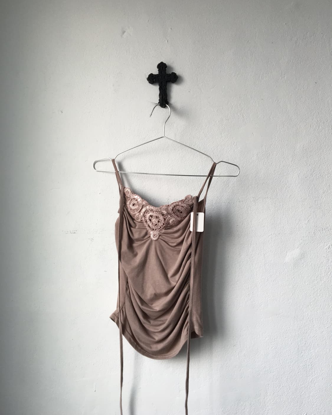 Crochet point shirring sleeveless 상품이미지2