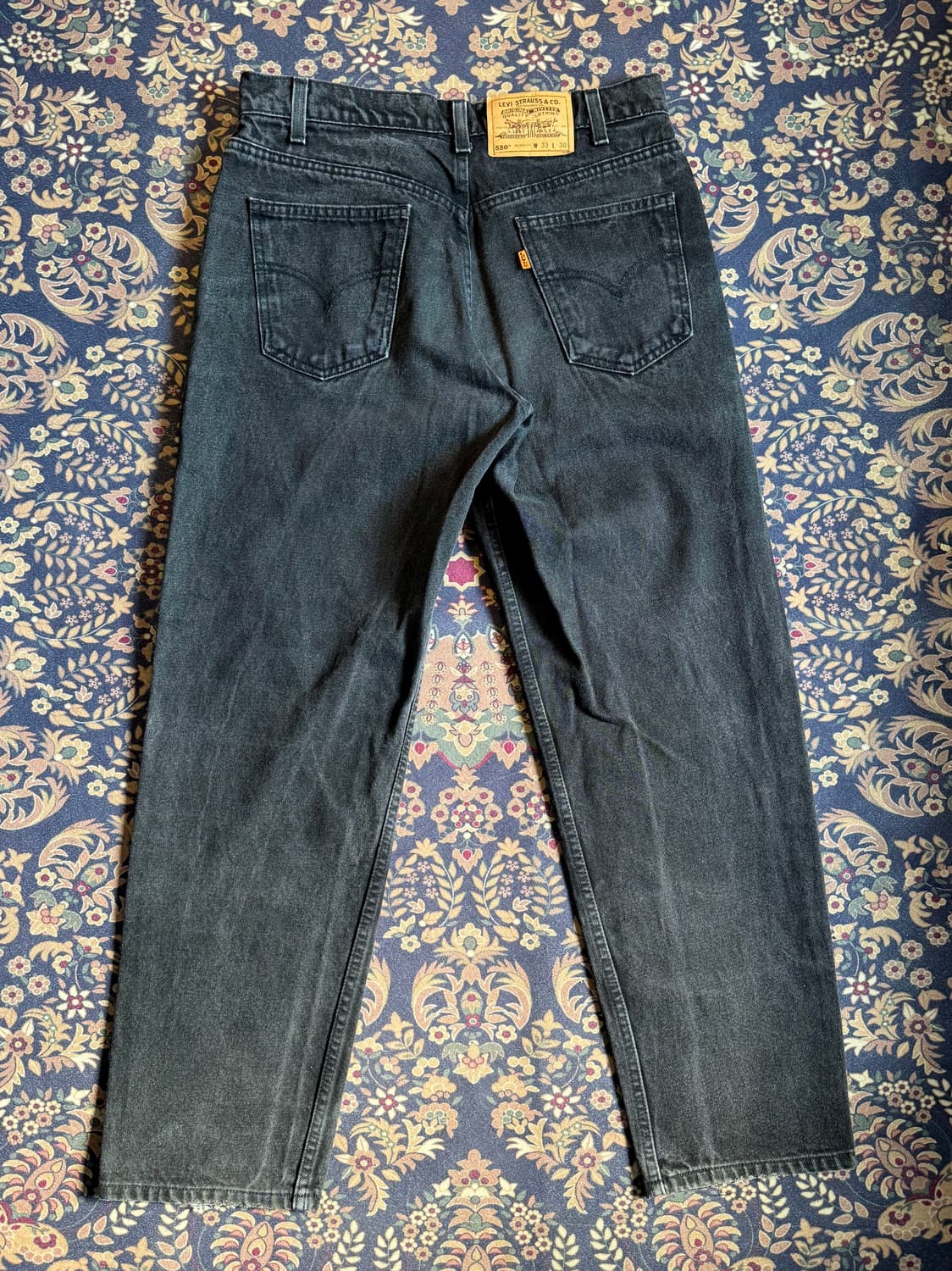 90s 푸에르토리코 리바이스 오렌지탭 505 블랙진 상품이미지7