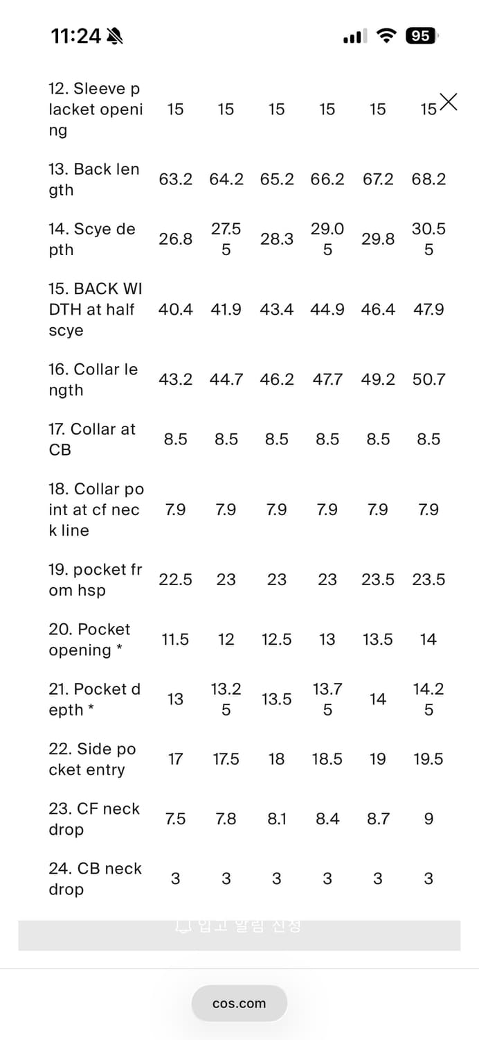 COS 박시 데님 집업 재킷 상품이미지7