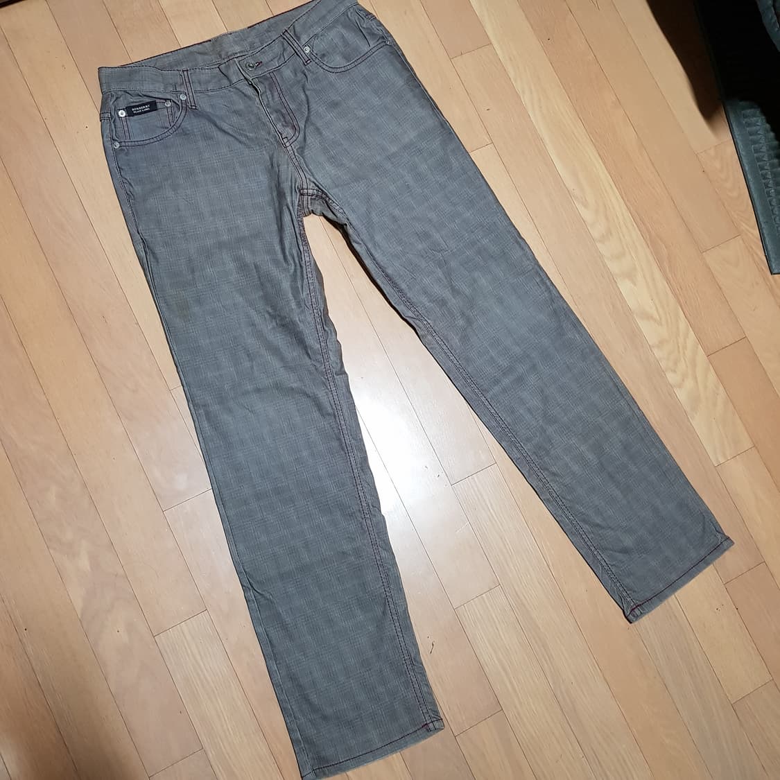 32/ 버버리 / 블랙라벨 일본판 / 정품 그레이 면팬츠/ 414-토5 상품이미지8