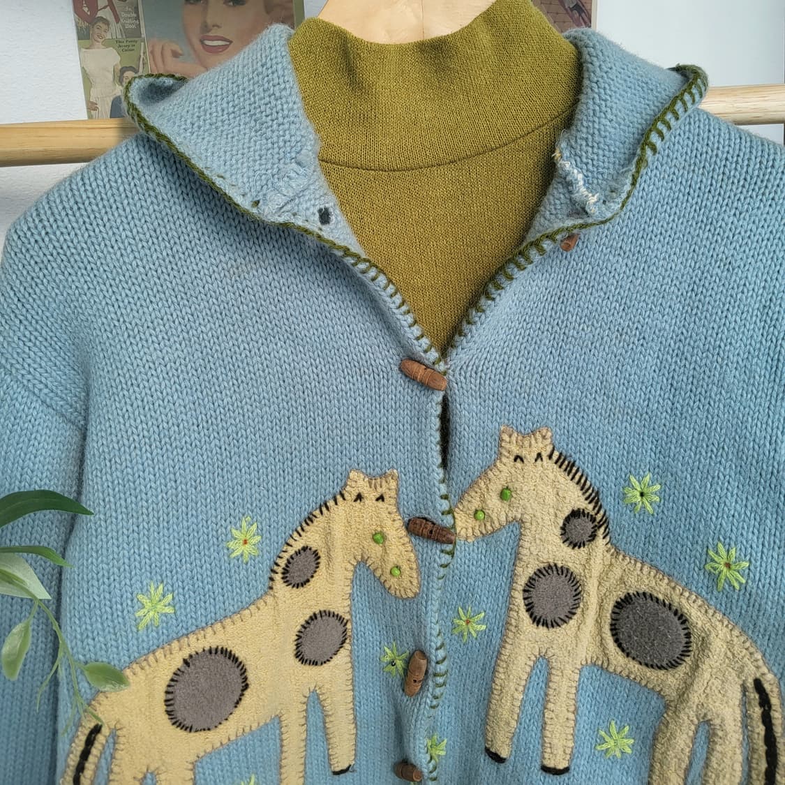 오일릴리 귀여운 빈티지 가디건 상품이미지2