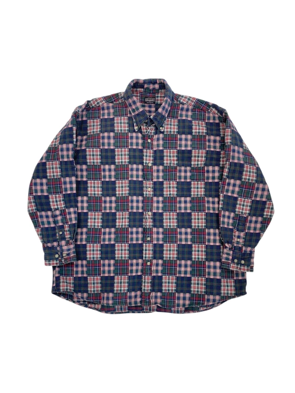 Relloy 플란넬 코튼 체크 셔츠 상품이미지1