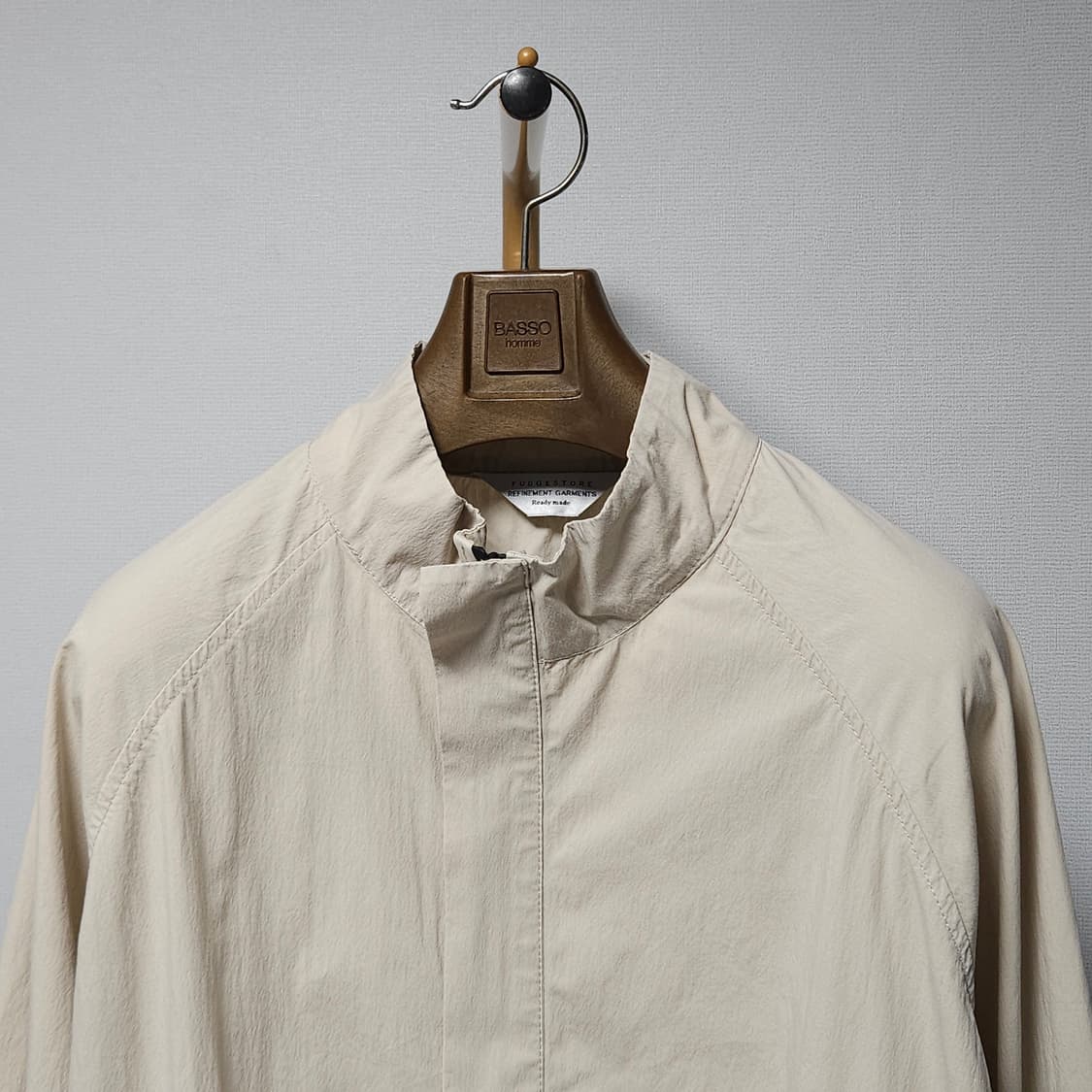 L ) 라퍼지스토어 남성 오버핏 아노락 반집업 바람막이 상품이미지2