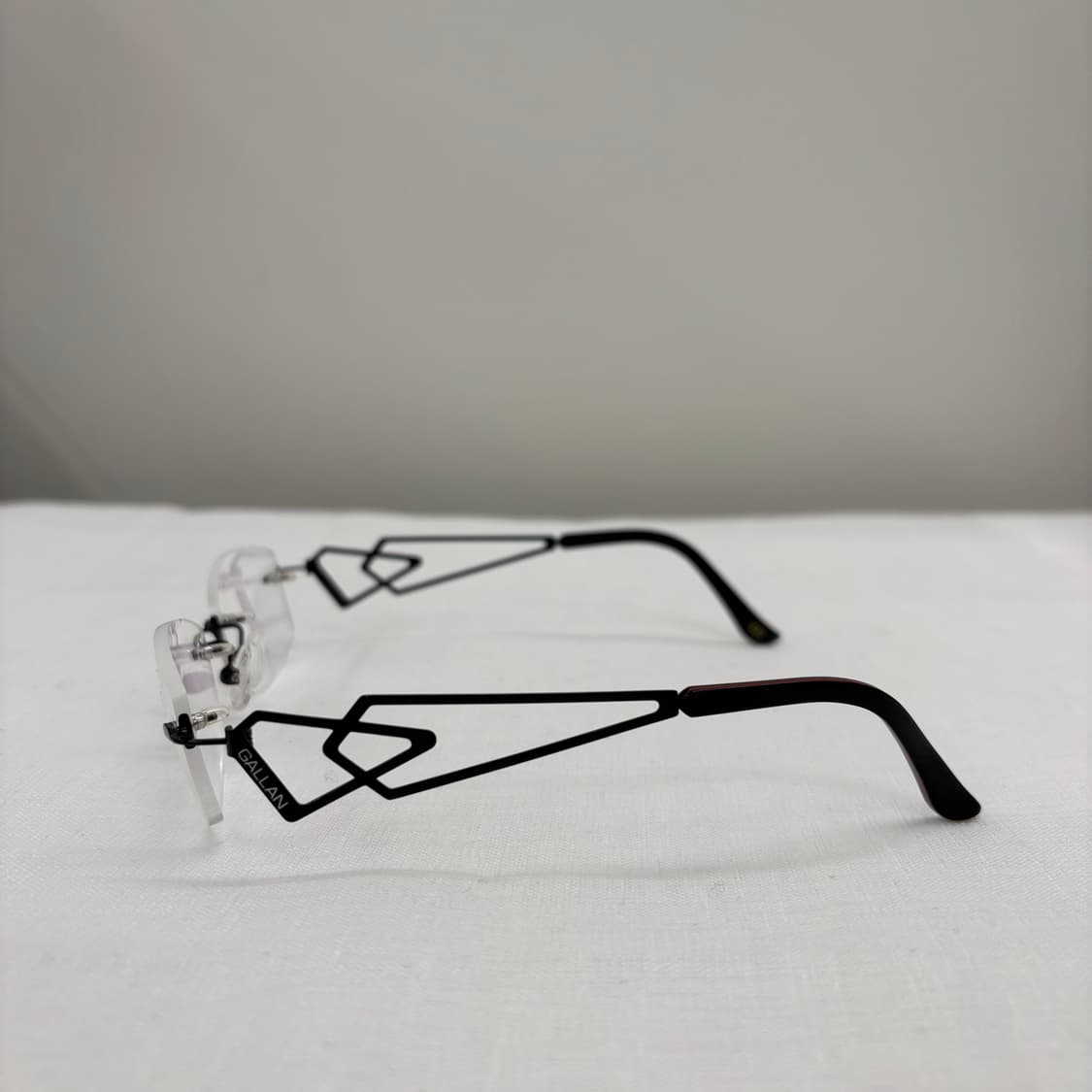 GALLAN 블랙 무테 빈티지안경 상품이미지4