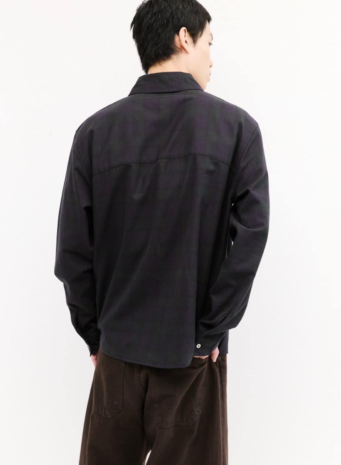 [3] 해칭룸 레귤러 셔츠 블랙 와치 regular shirt 상품이미지5