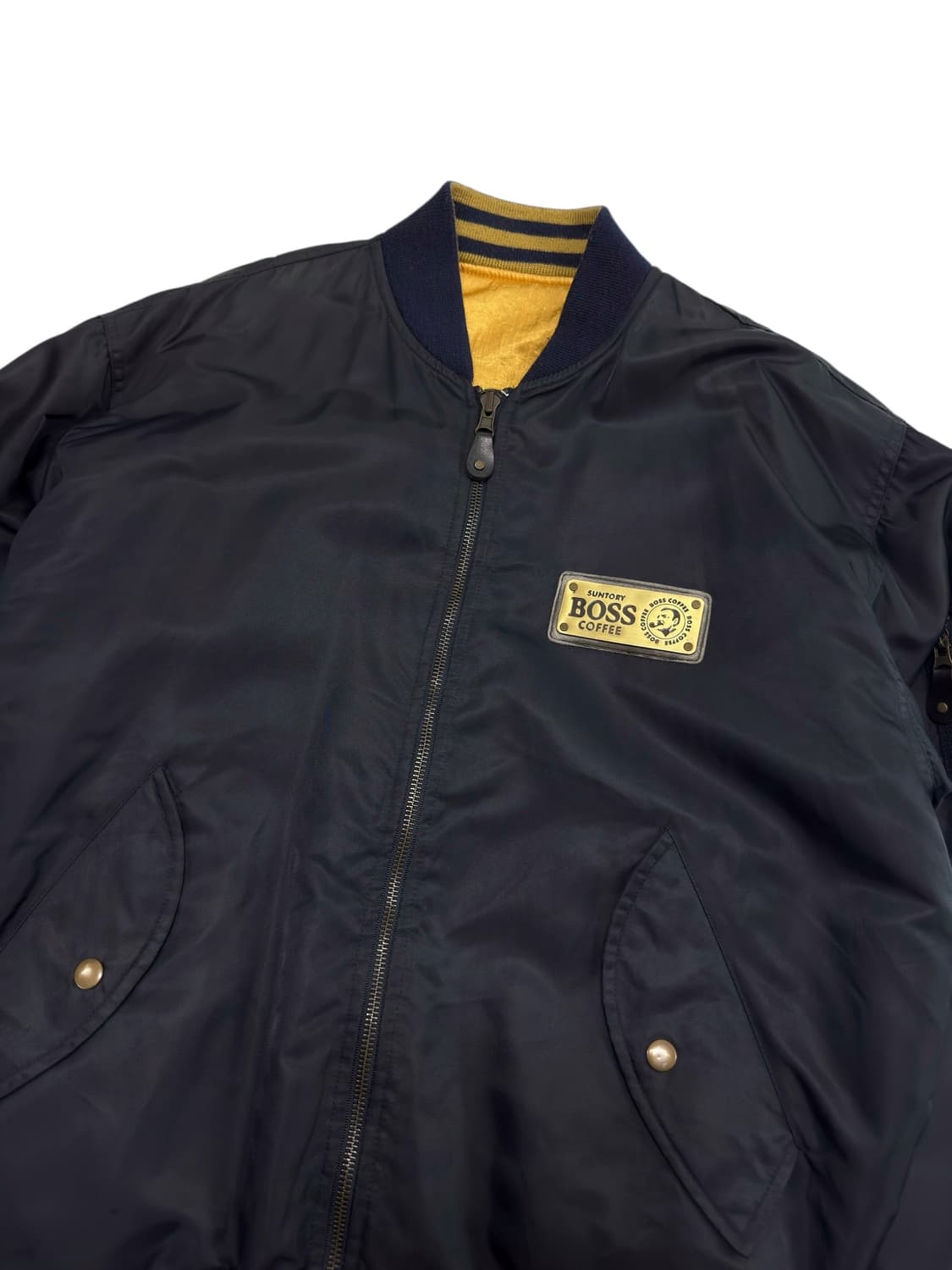 산토리 보스 커피 올드스쿨 양면 항공점퍼 ma-1 상품이미지6