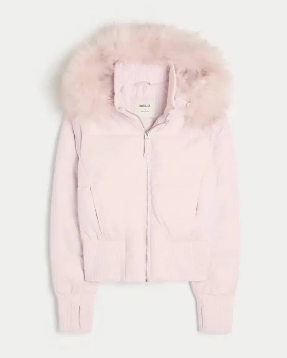 홀리스터 핑크 패딩 퍼 라벤더 푸퍼 상품이미지1