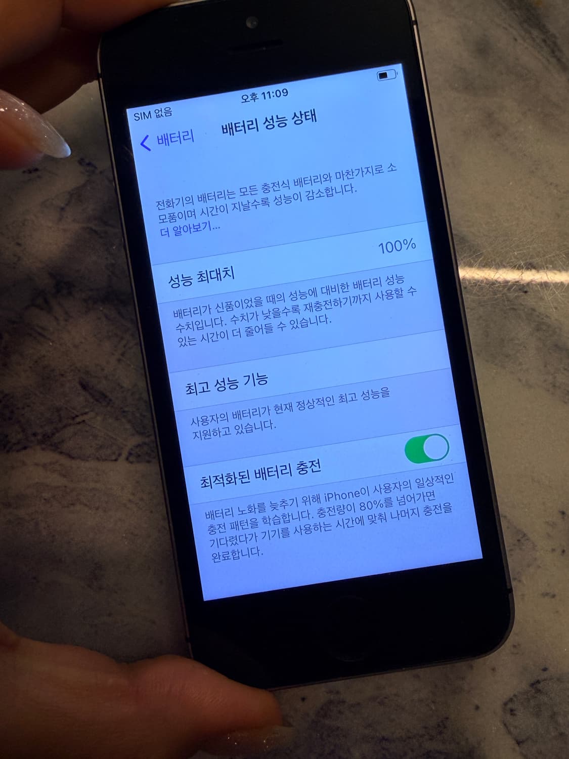 아이폰se 32기가 배터리 100 상품이미지5