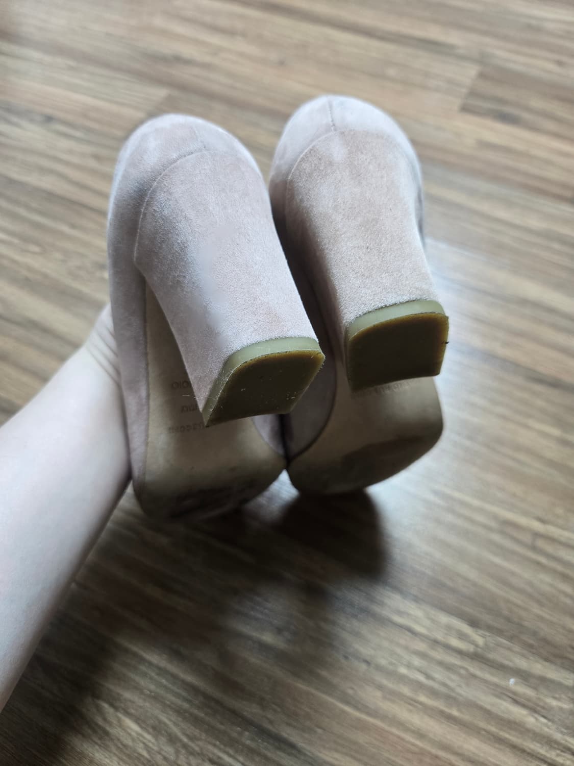 이태리 파비오 루스코니 베이지 스웨이드 힐 230 상품이미지5