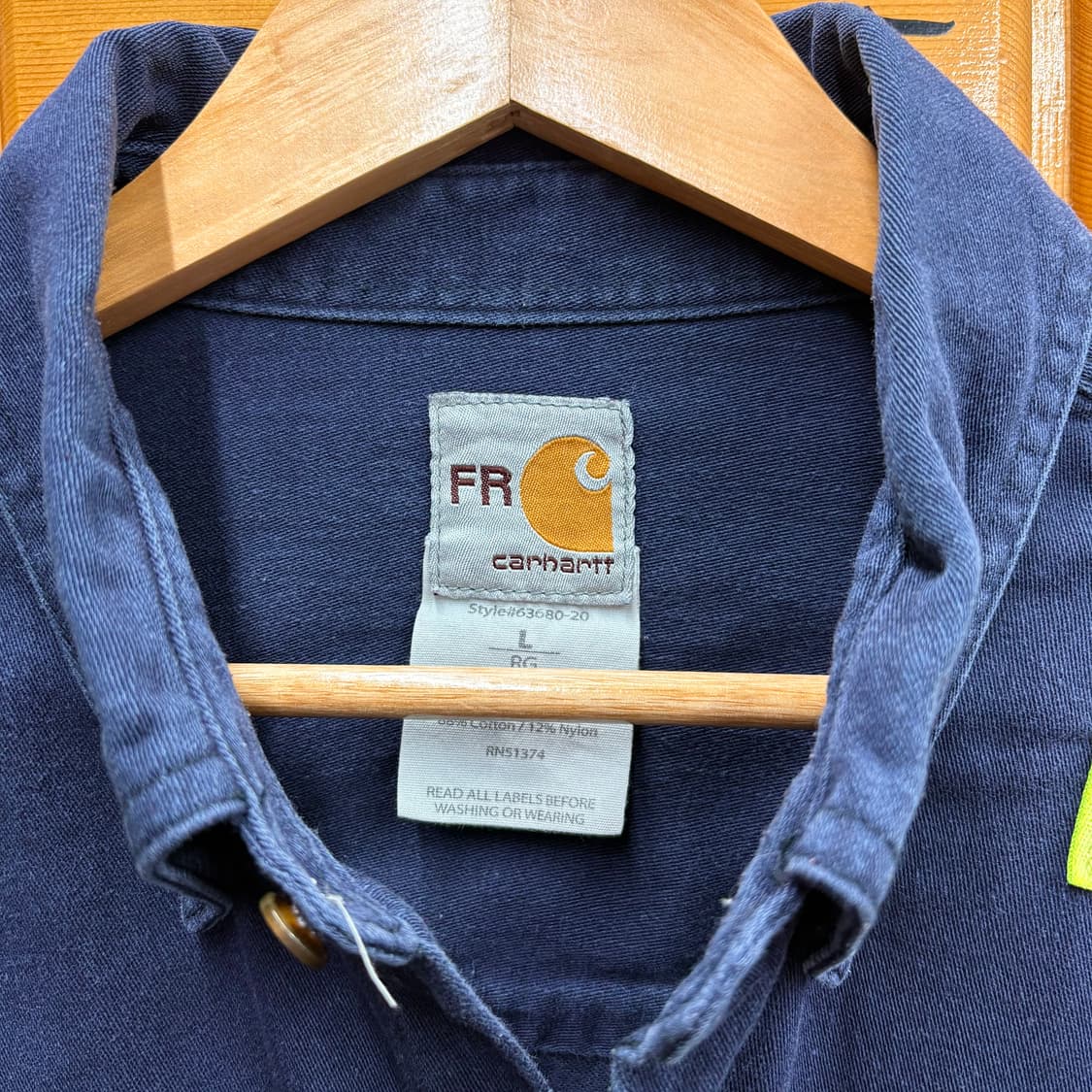 (L) 칼하트 FR 파이어맨 워크 셔츠 상품이미지4