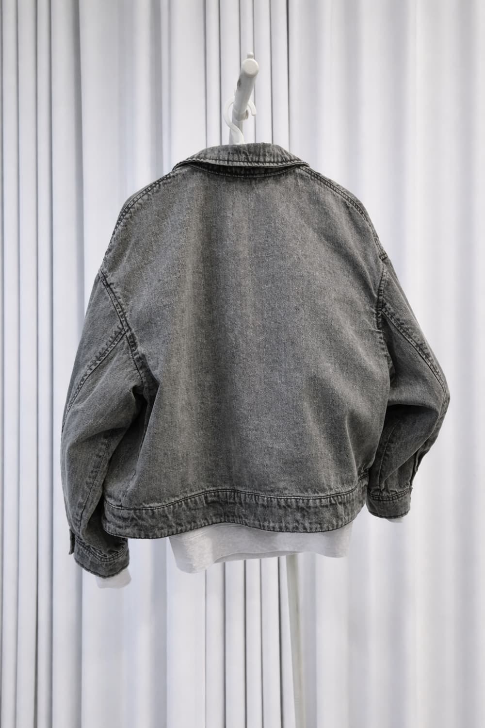 칼 라거펠트 그레이워싱 데님자켓 흑청자켓 상품이미지6