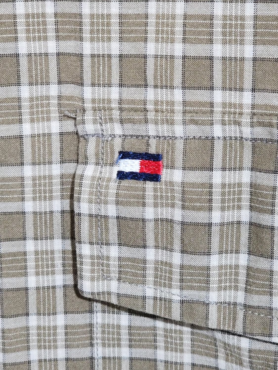 (L) 타미힐피거 체크남방 견장 포켓 토미 셔츠  상품이미지4