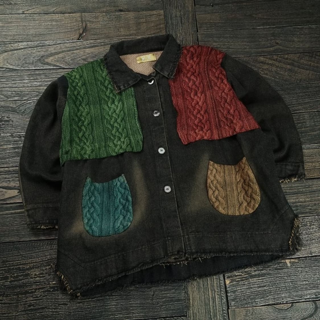 [빈티지] 패턴 프린팅 빈티지 자켓 M18719 상품이미지1