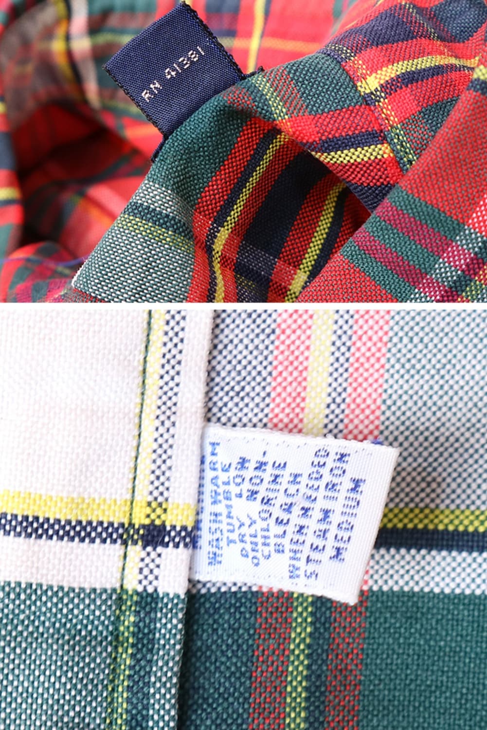 90S polo 폴로 랄프로렌 코튼100% 빈티지 체크남방 상품이미지8