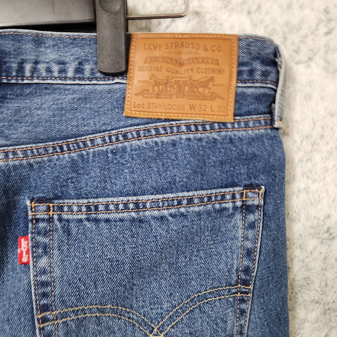 H616 [32] 리바이스 프리미엄 빅E 스테이루즈 데님 청바지
 상품이미지3