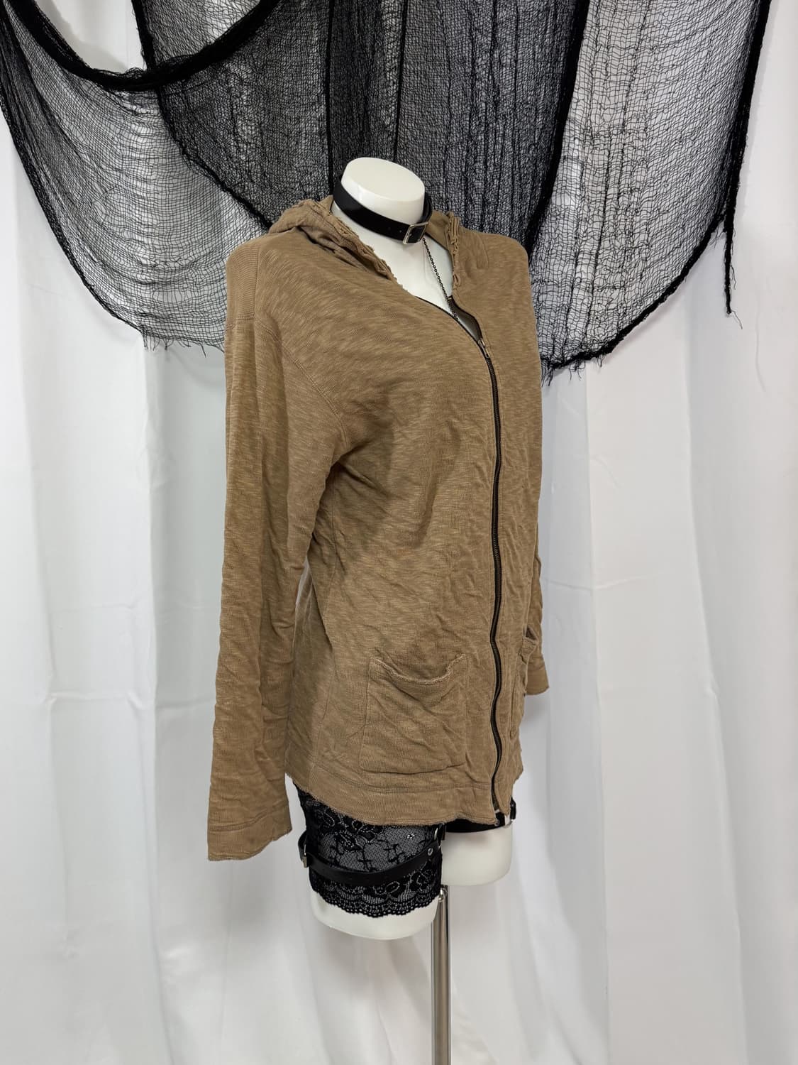 damage hood zip up 상품이미지2