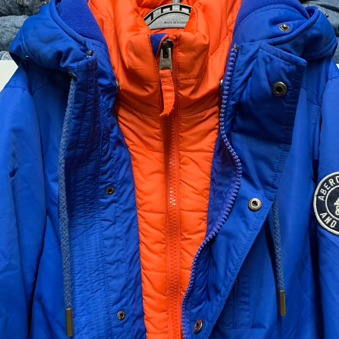 [XL] 아베크롬비 논퀼팅 패딩 상품이미지4