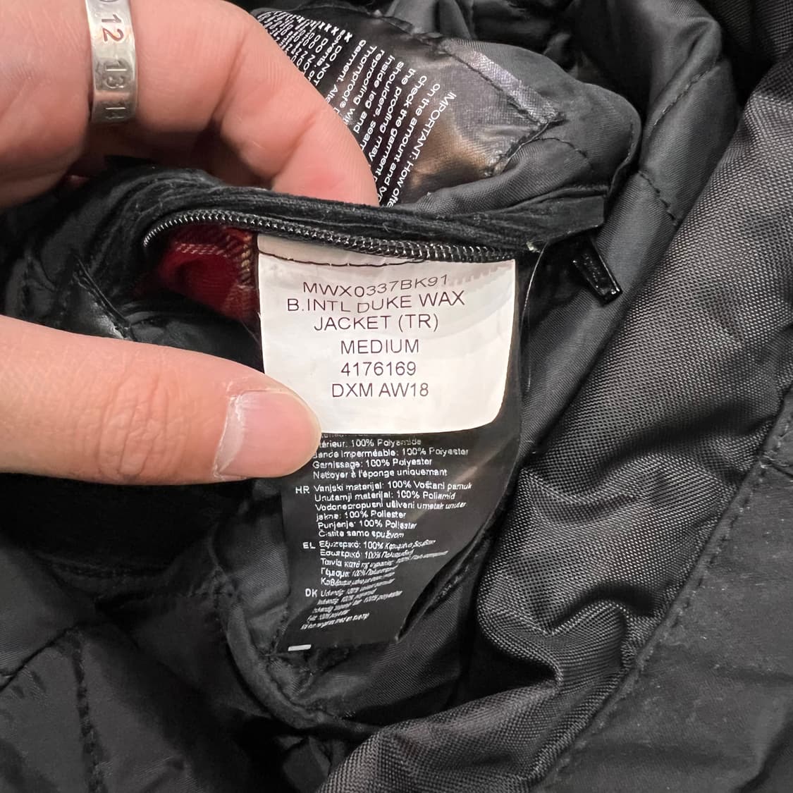  바버 인터네셔널 워크 자켓 y14459 상품이미지8