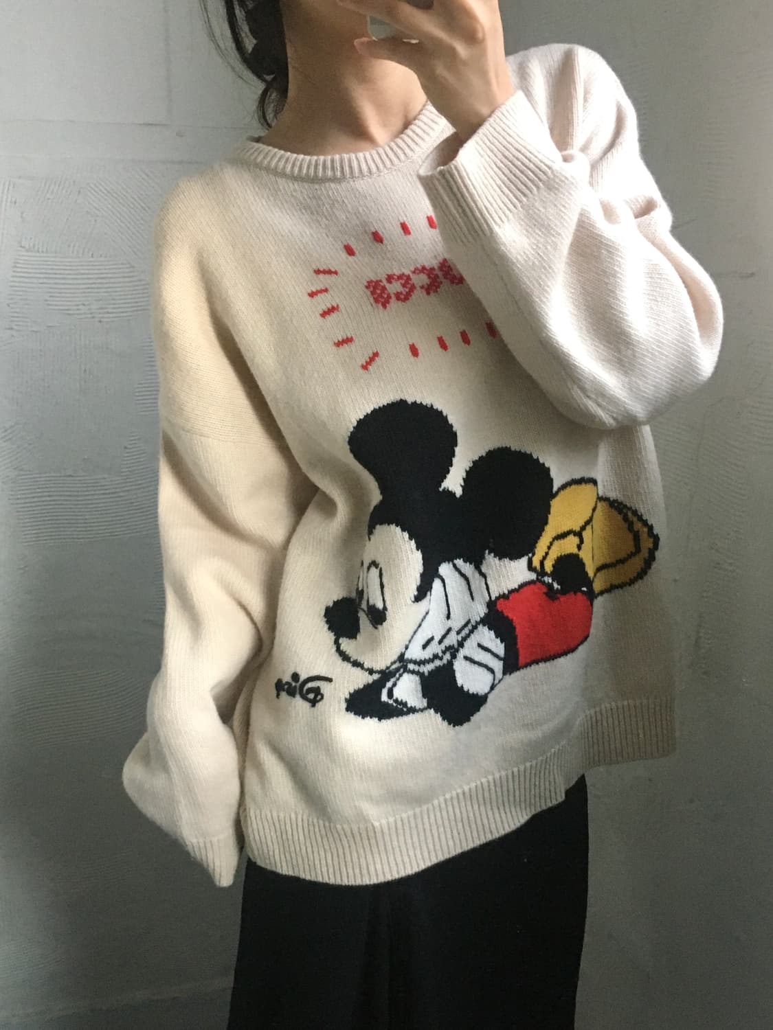 Disney x Gucci 디즈니 x 구찌 미키마우스 울 스웨터 상품이미지1