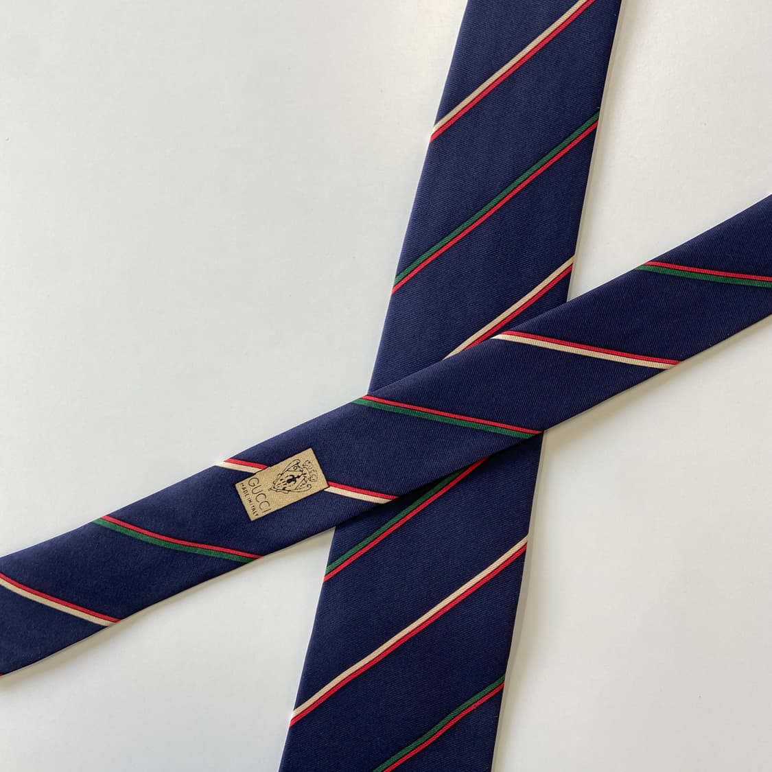 구찌(GUCCI) 심플로고 명품 정품 넥타이 8.2cm 상품이미지4