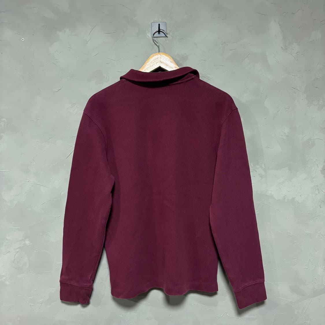 폴로 랄프로렌 신형 니트 반집업 버건디 상품이미지4