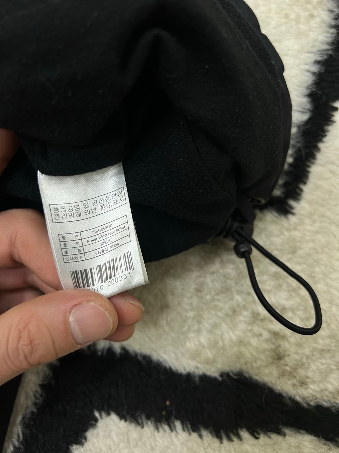 [XL]살로몬 파워윈드 프루프 후드 바람막이/블랙/기모 상품이미지6