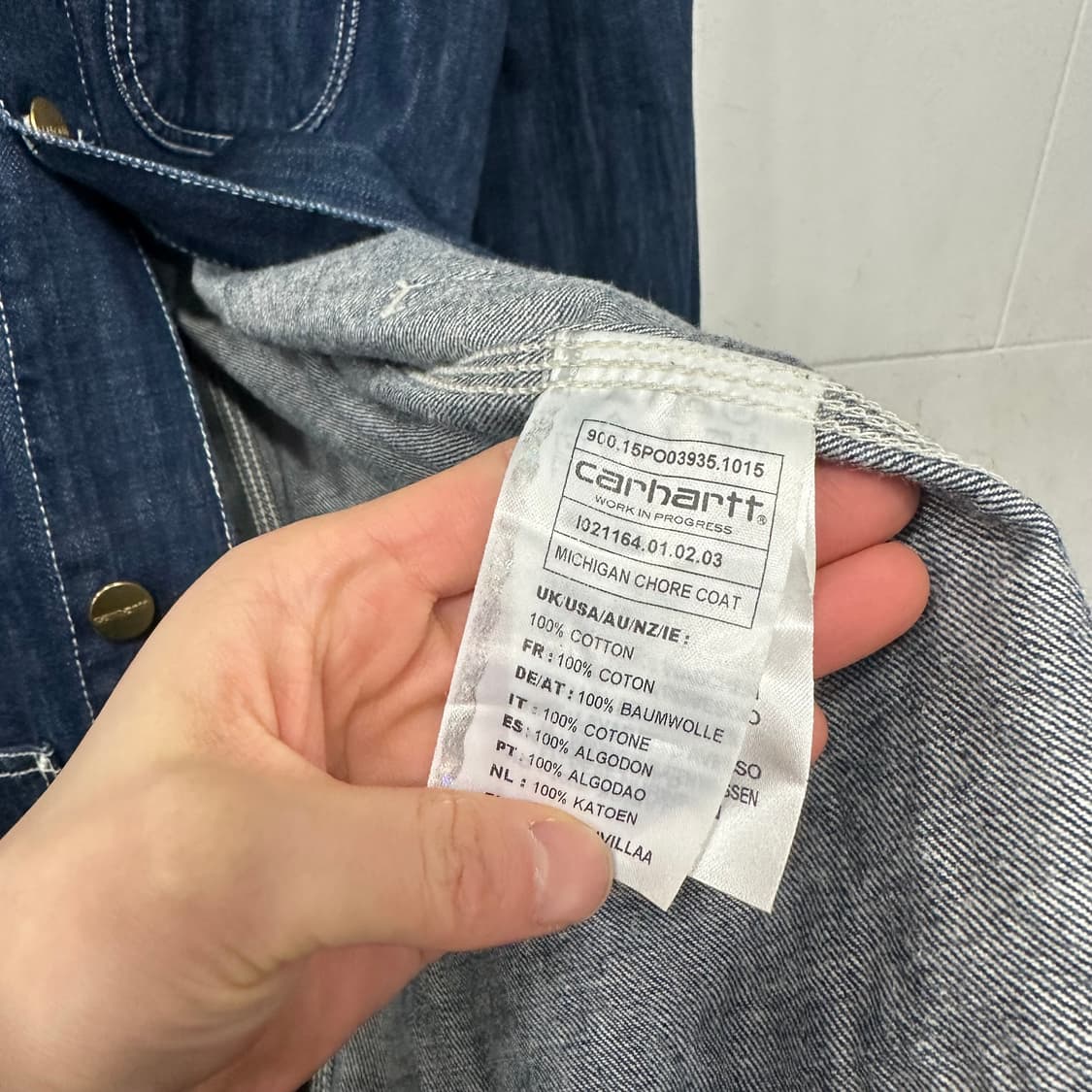 칼하트 데님 초어 자켓 상품이미지4