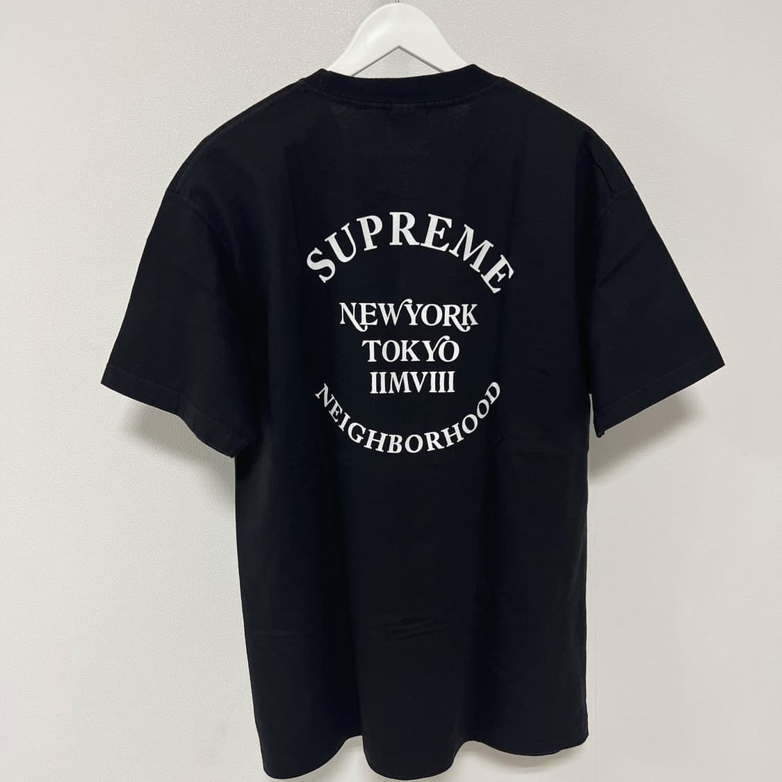 슈프림 07AW 네이버후드 NS로고 티셔츠 블랙 상품이미지4