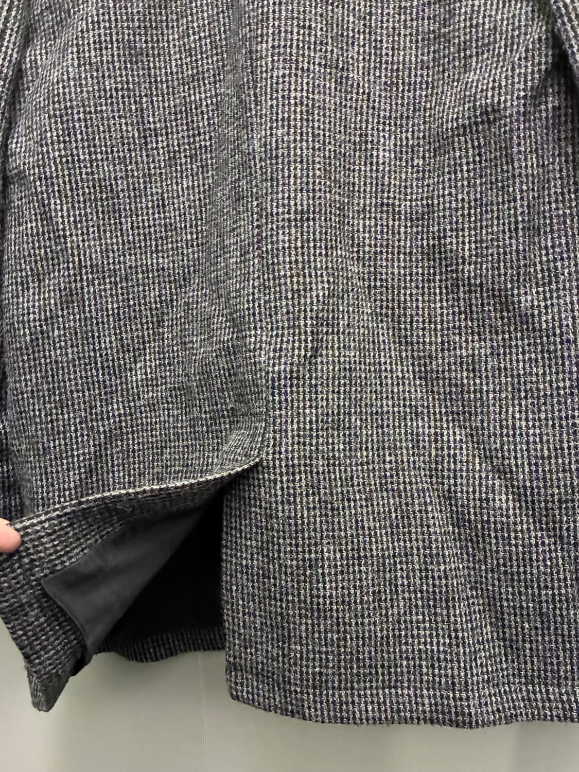 (S/97)APC 아페쎄 해리스트위드 울 하운드투스 싱글코트  상품이미지8