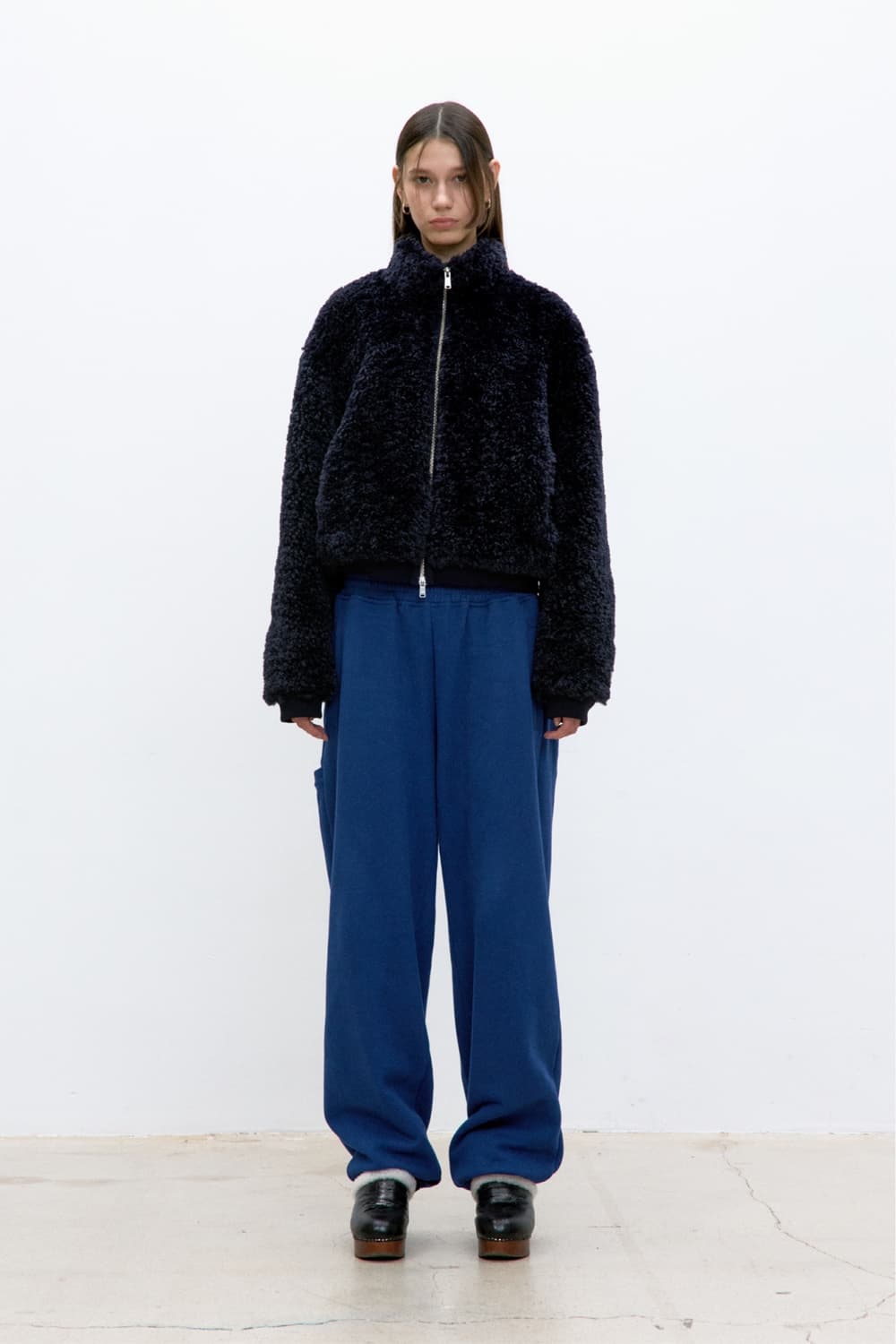 coor 크롭 퍼 재킷 미디움  상품이미지3