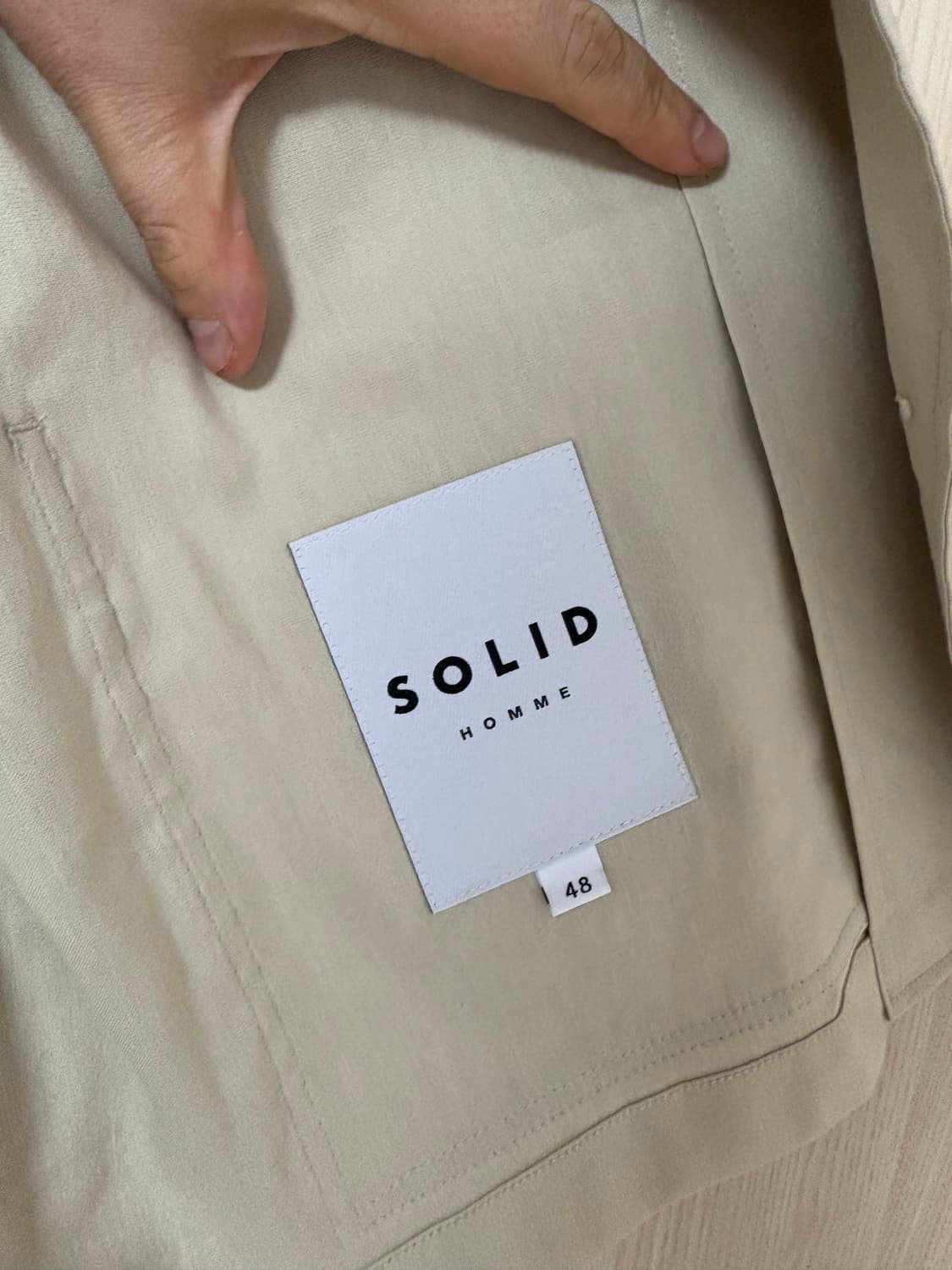 솔리드 옴므 린넨 워크자켓 팝니다 상품이미지3