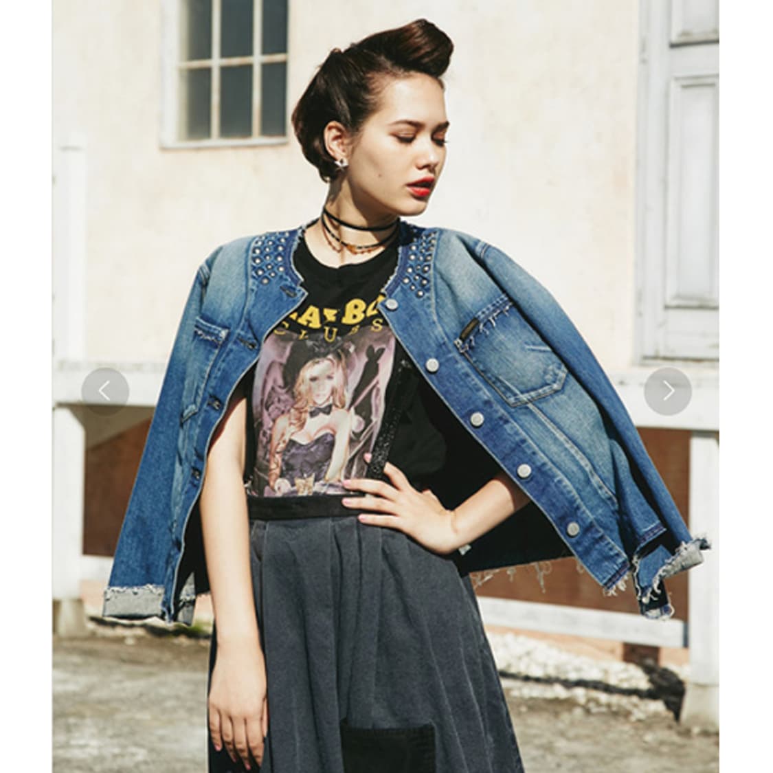 히스테릭글래머 프린지 스터드 데님자켓 S 상품이미지9