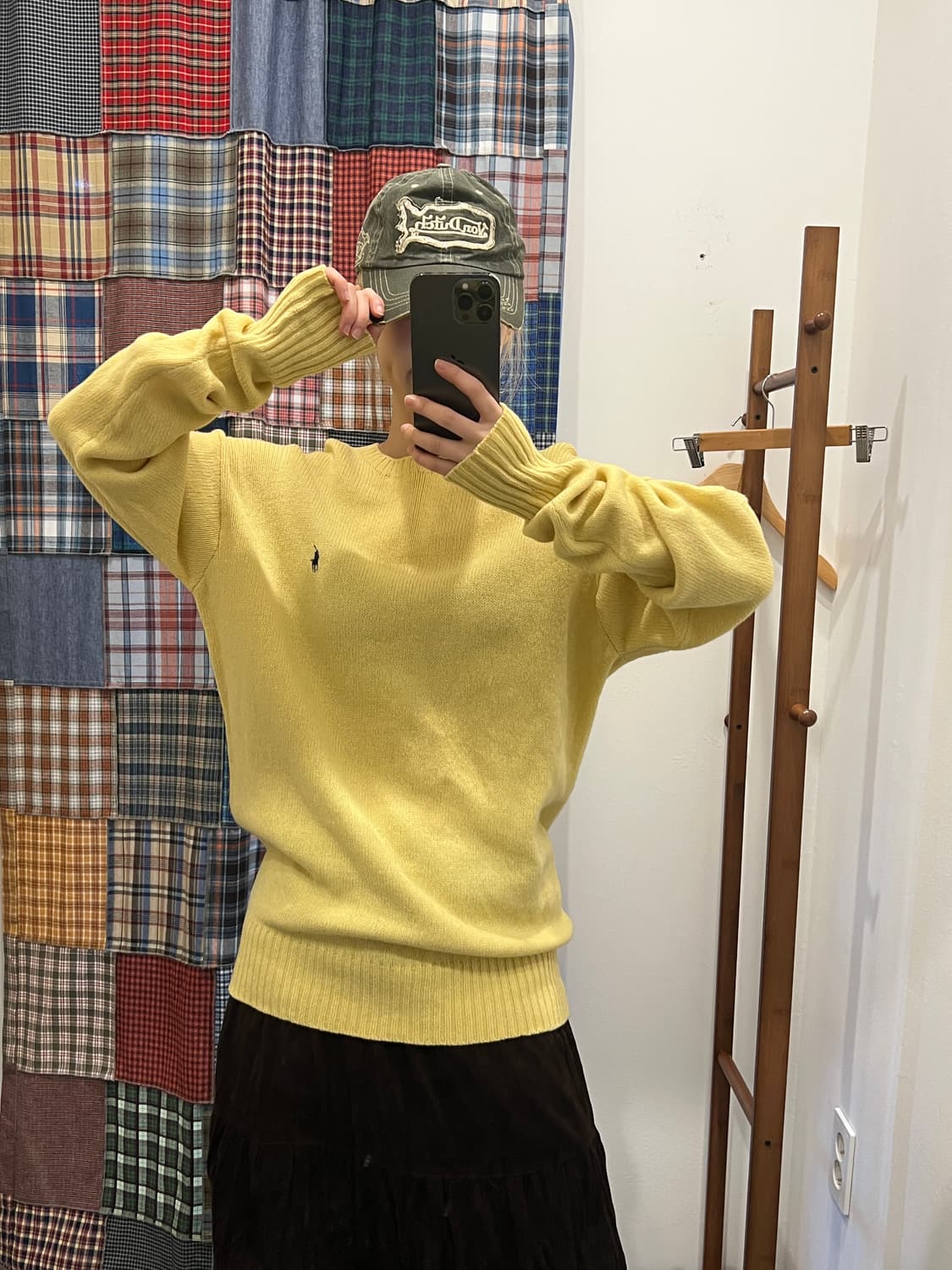 폴로 옐로우 니트 상품이미지2