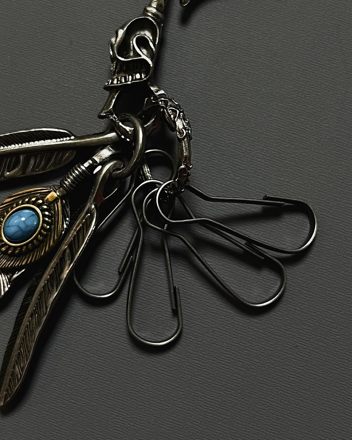 엔틱 터키석 에스닉 키링 상품이미지3