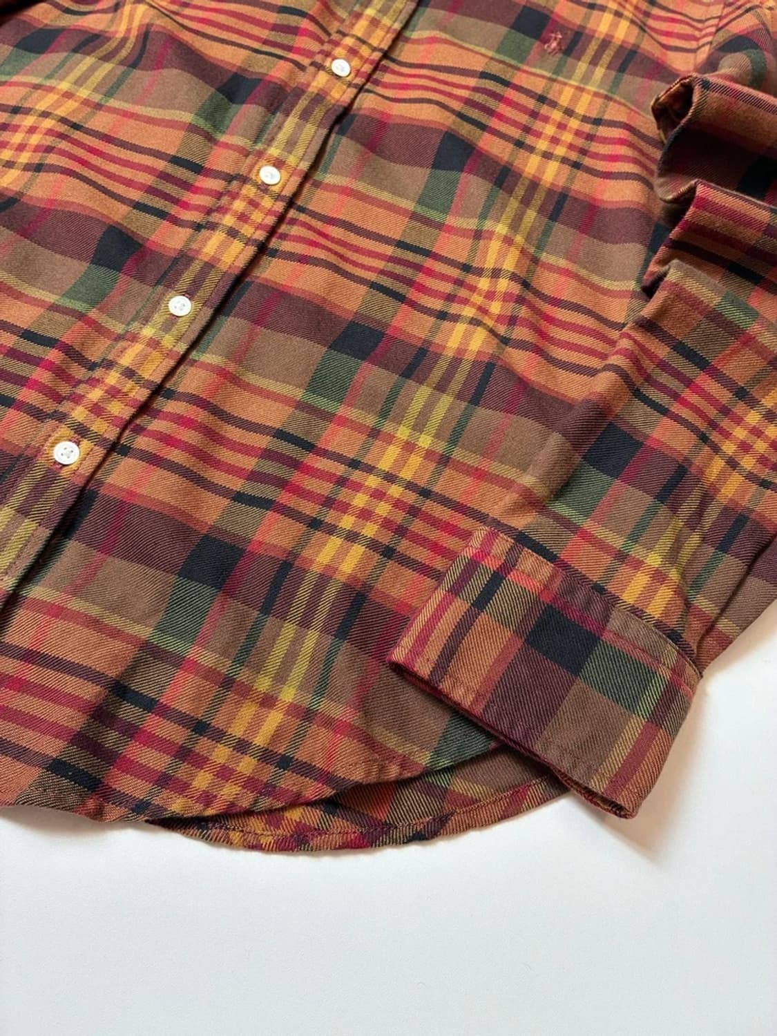 폴로 랄프로렌 브라운 타탄 체크 셔츠 PN9307 상품이미지4