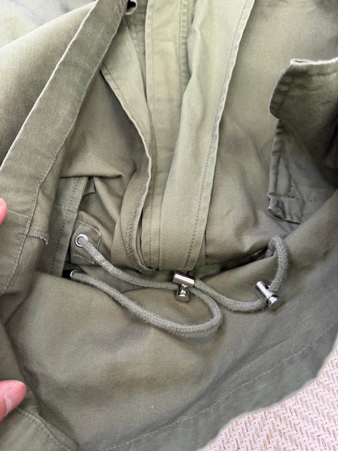 매장판정품) IRO 이로 카키 야상 자켓 34(55) 상품이미지6