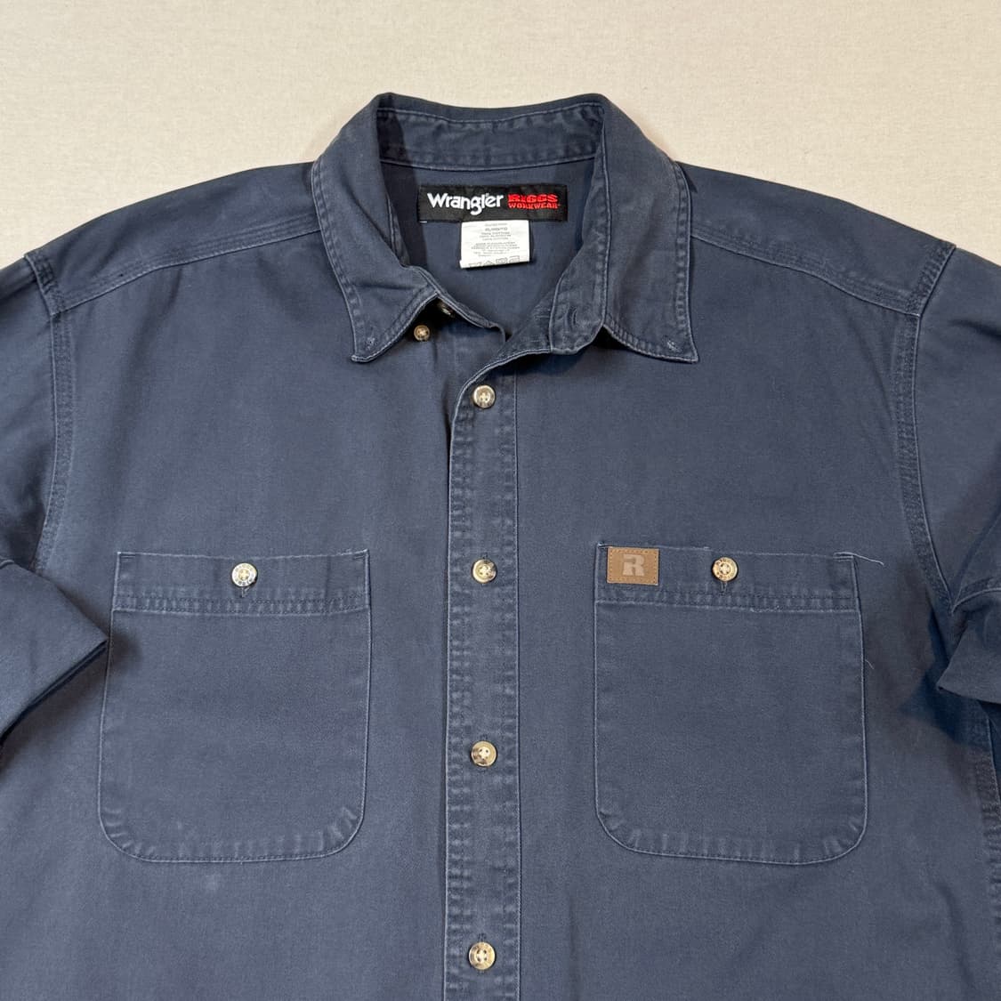 XL) Wrangler 랭글러 투포켓 워크웨어 코튼 셔츠 차콜 W7 상품이미지3