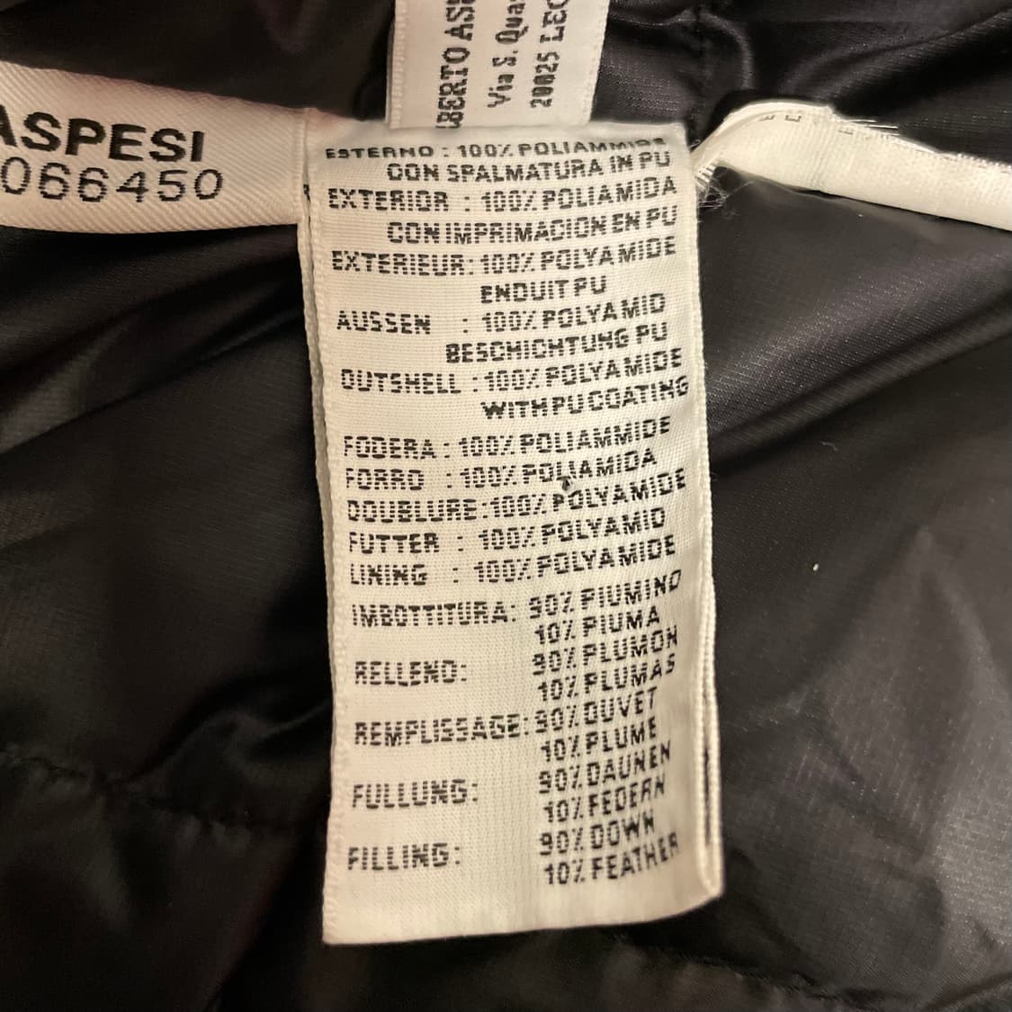 아스페시 블랙 패딩 코트 자켓   상품이미지7