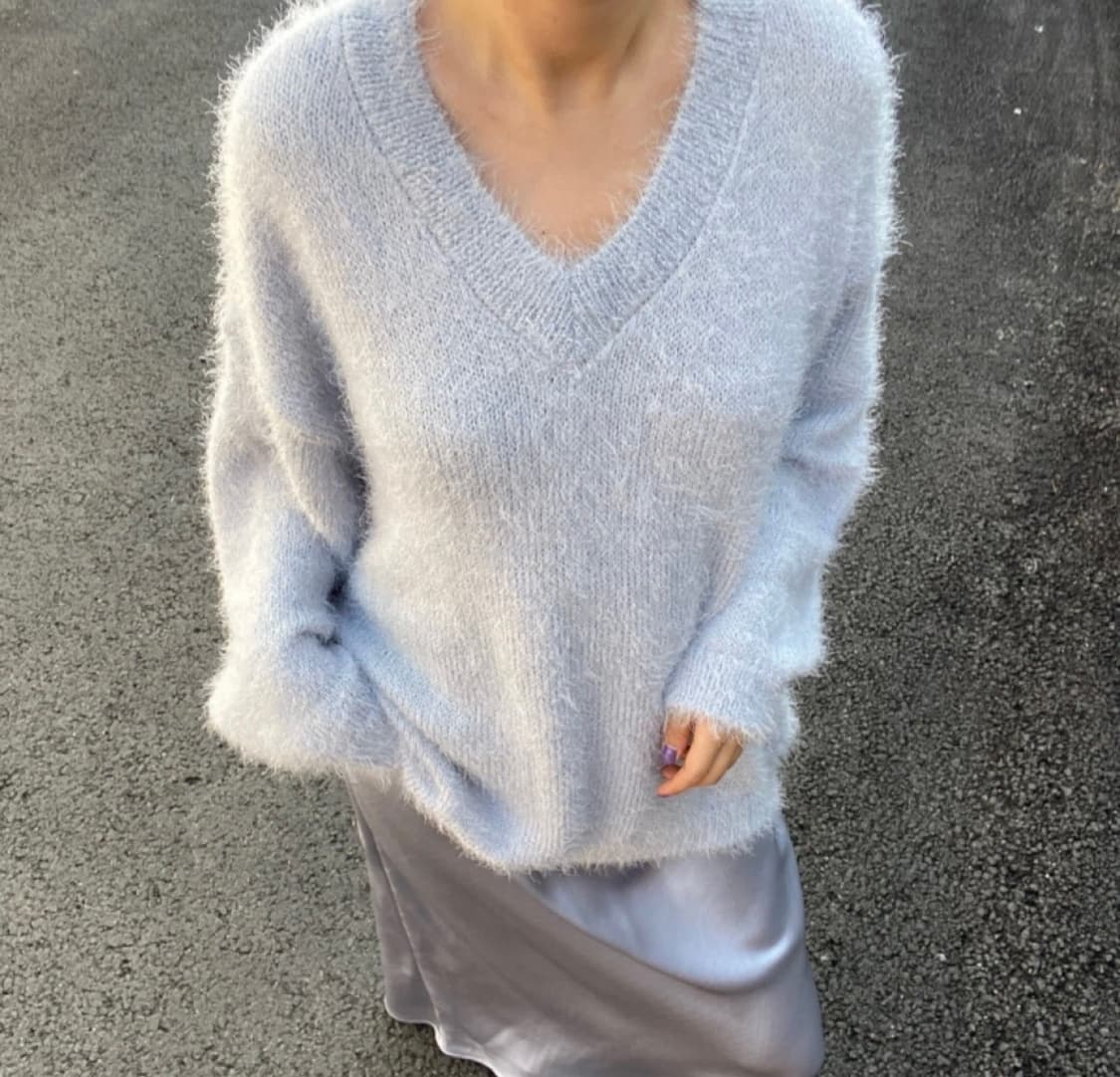 샹스마켓 헤어리 솜사탕 니트 상품이미지3