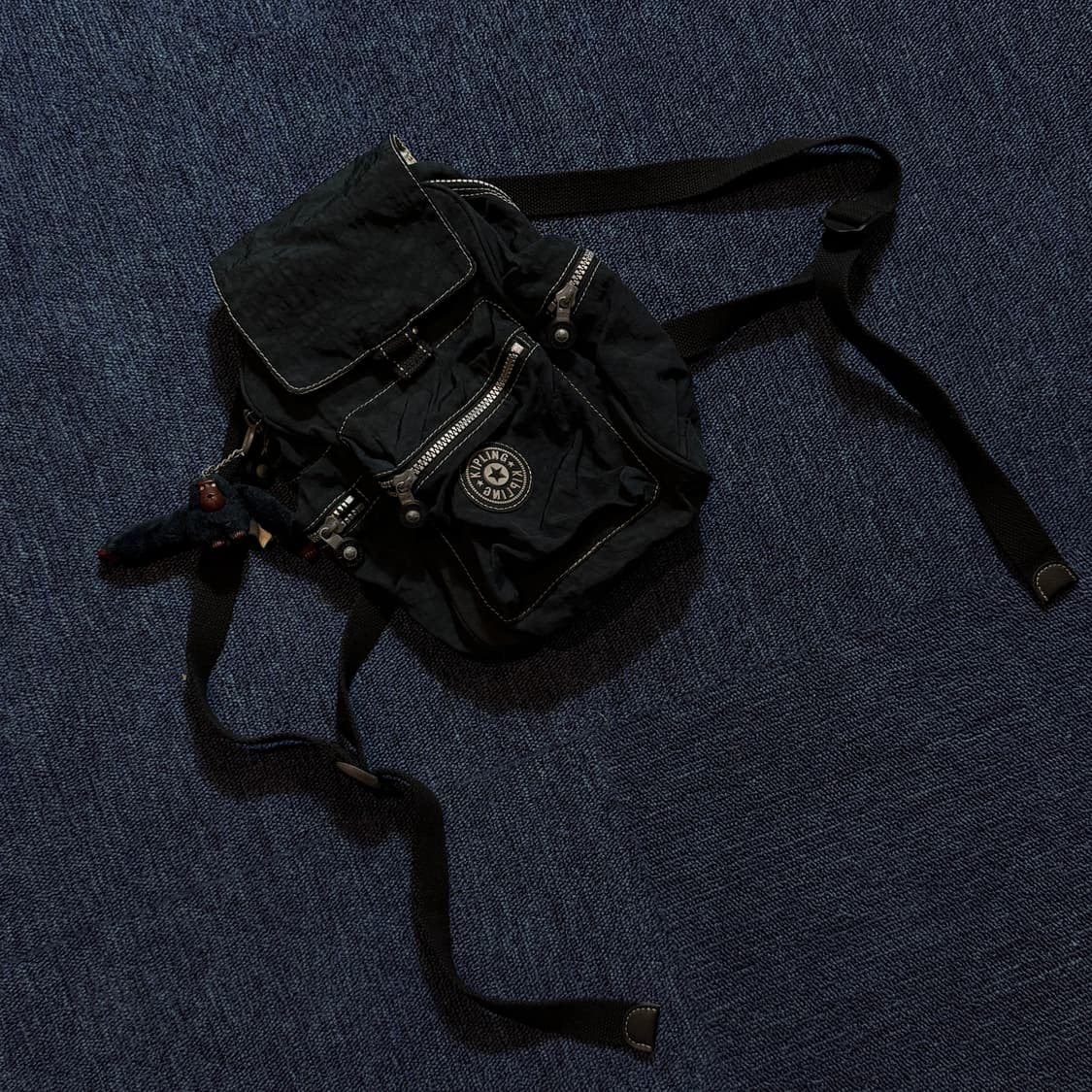 키플링 블랙 미니 백팩 상품이미지1