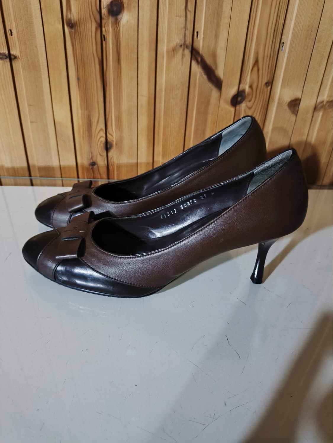 37 240mm 페라가모 리본 구두 힐 7cm  상품이미지2