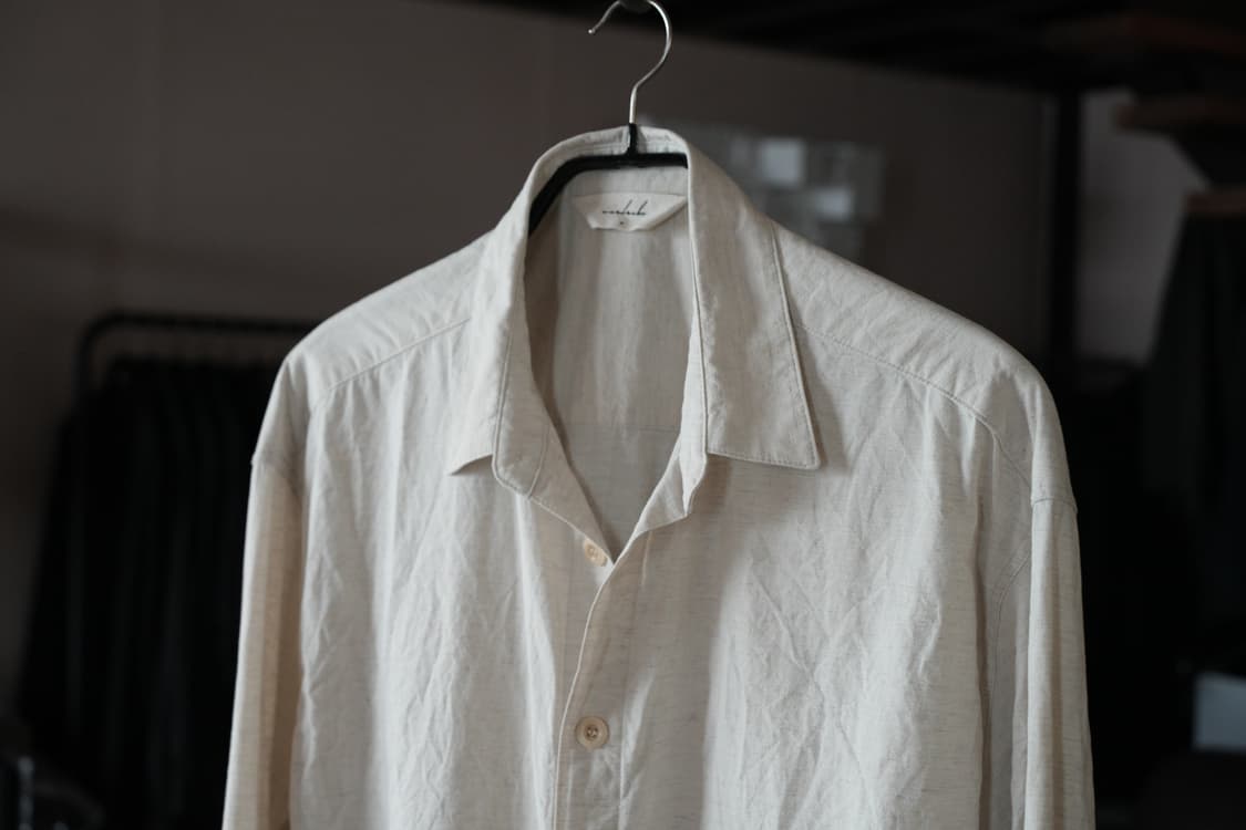 워드로브41/ 포엣 오버셔츠, 멜란지 아이보리, L(105) 상품이미지1