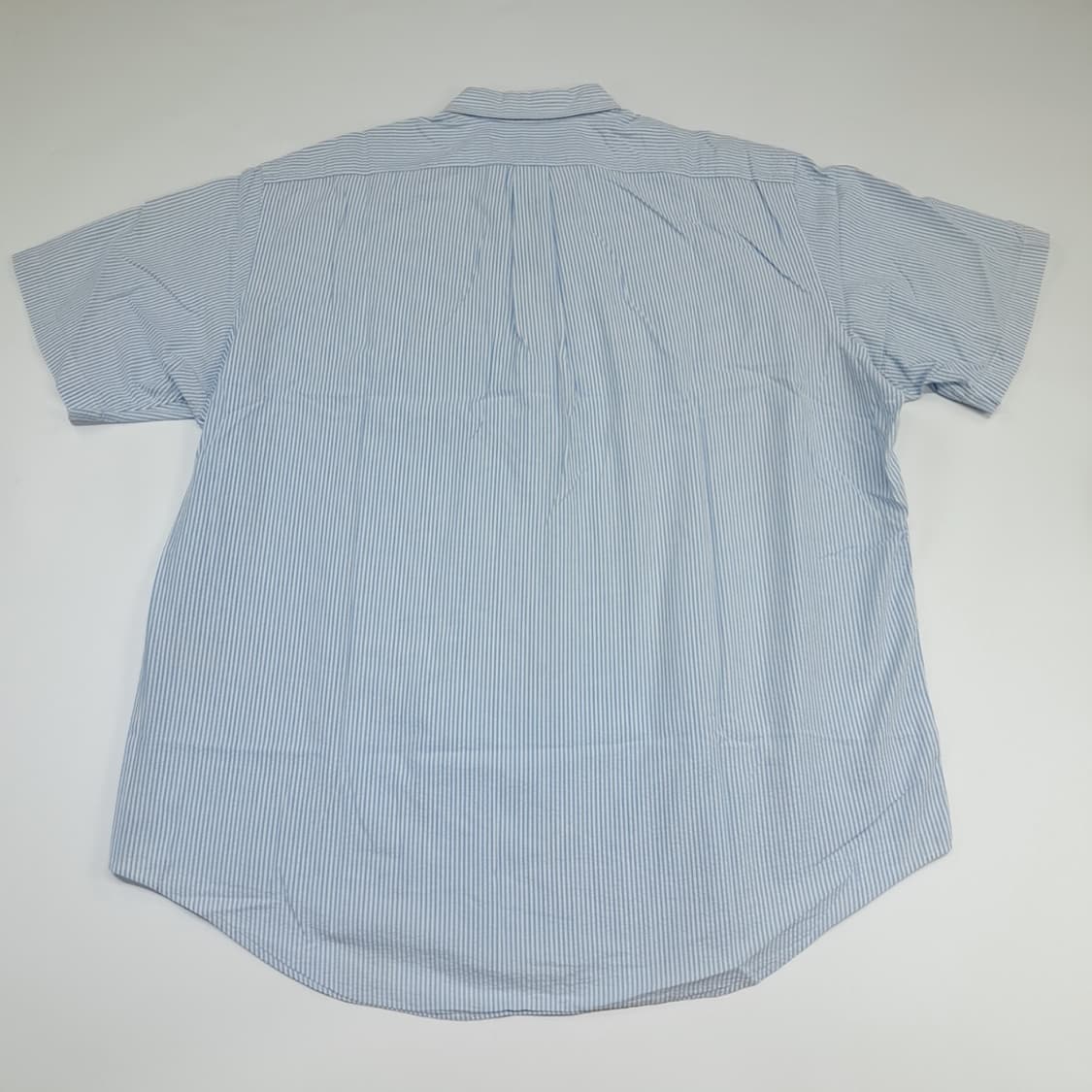 Cq799 2XL 폴로 랄프로렌 스카이블루 시어서커 반팔 셔츠 남방 상품이미지6